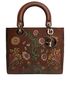 Christian Dior Lady Dior Floral Medium Handbag, front view